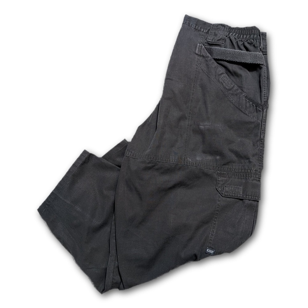 5.11 Tactical Mens Pants Black 36x30 Ripstop Utility Cargo Workwear Woven Cotton